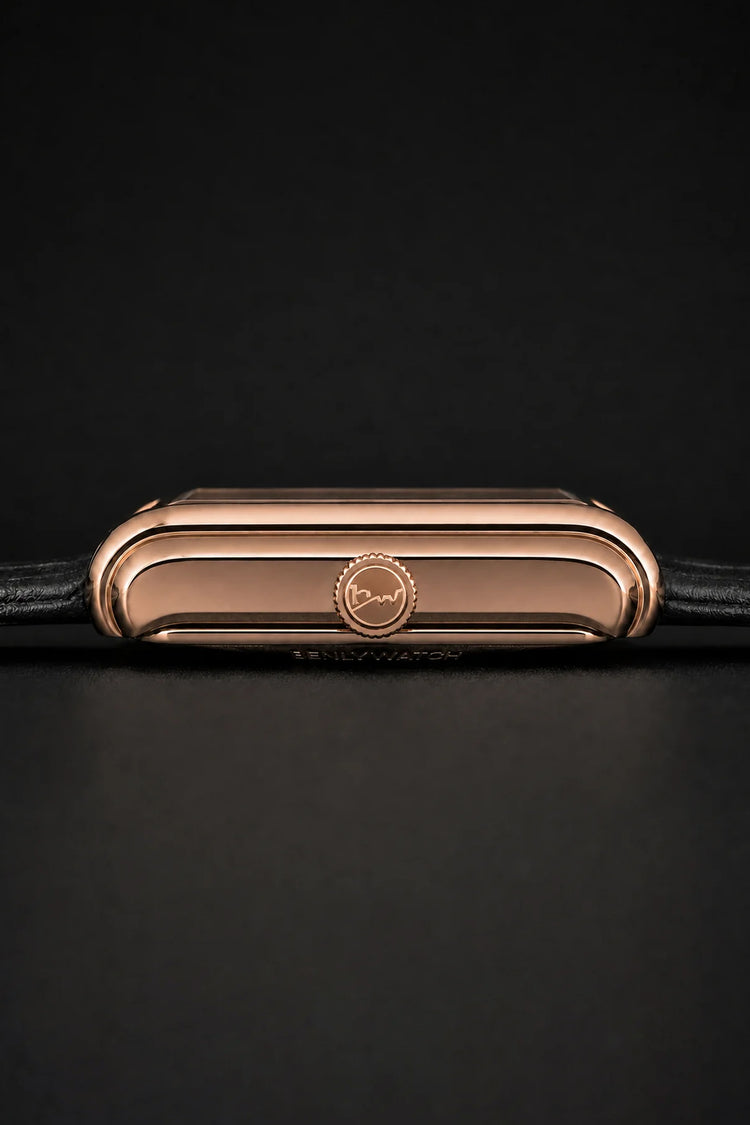 Retro Golden Sapphire Dial Time Gallery - Limited Edition Watch