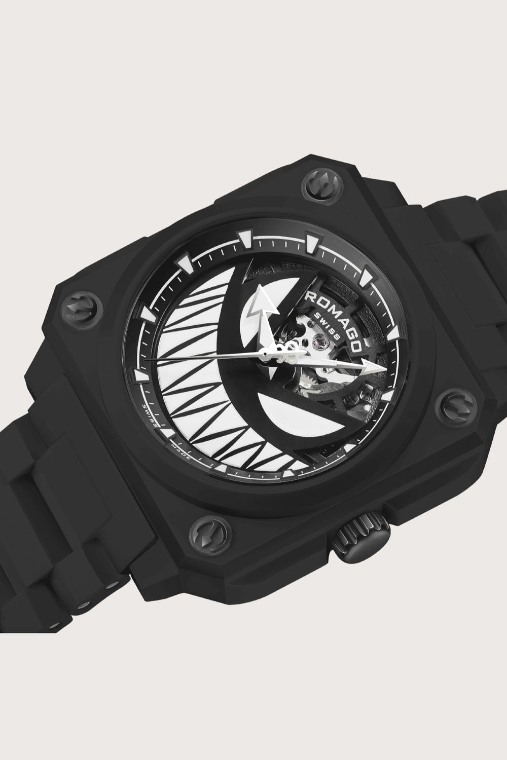 Light Bringer Black Little Devil Design ROMAGO Edition Automatic Watch