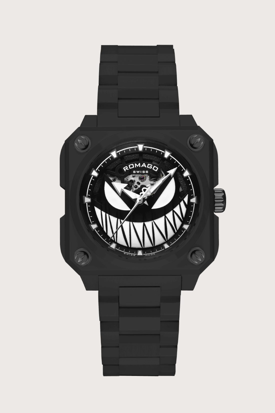 Light Bringer Black Little Devil Design ROMAGO Edition Automatic Watch