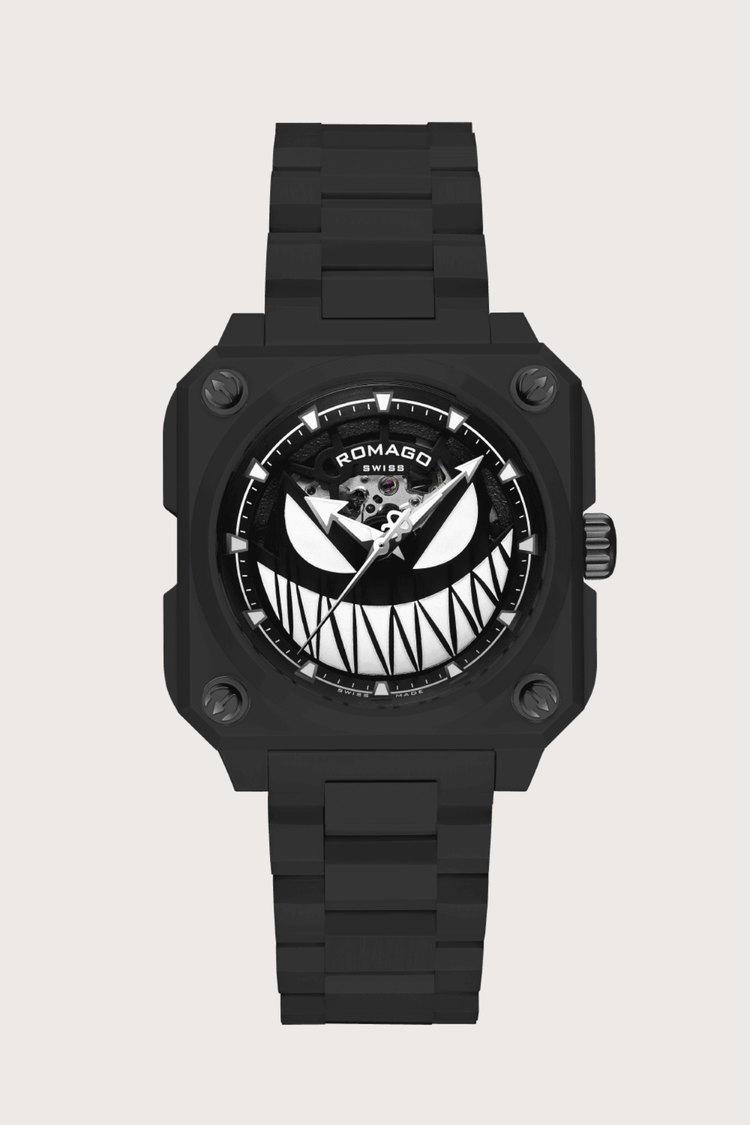 Light Bringer Black Little Devil Design ROMAGO Edition Automatic Watch