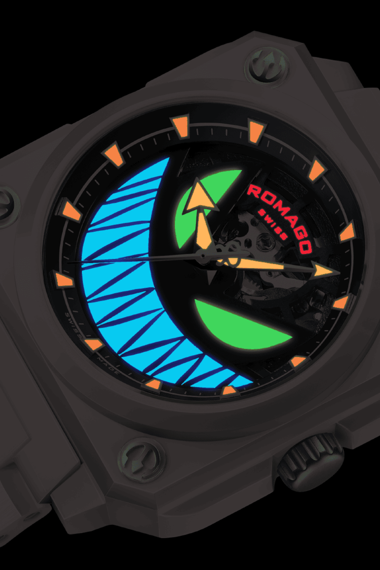 Light Bringer Pink Little Devil Design ROMAGO Edition Automatic Watch