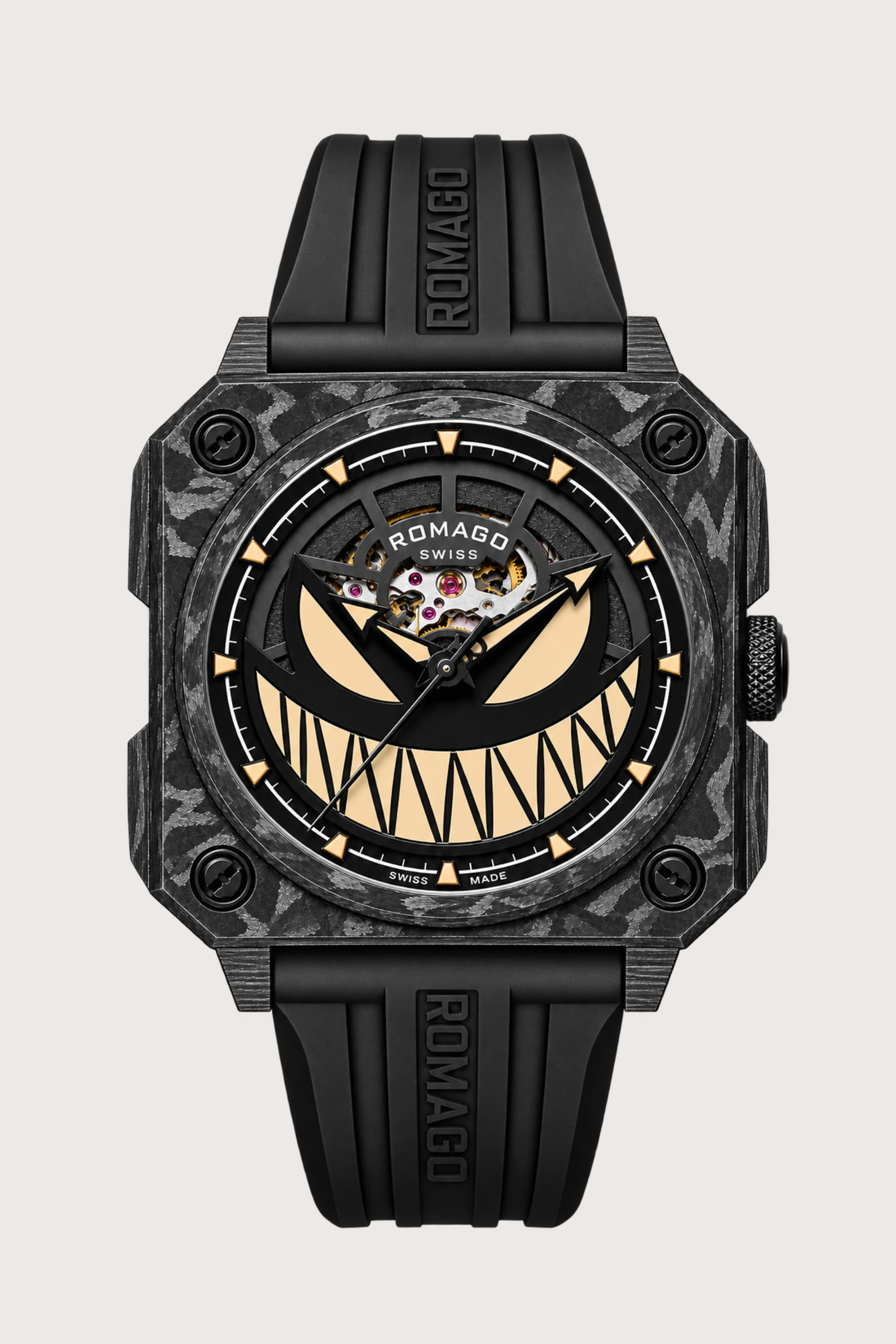 Lumin Fusion Carbon Sand Devil Design Automatic Watch