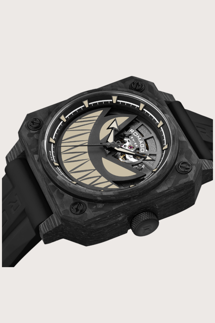 Lumin Fusion Carbon Sand Devil Design Automatic Watch