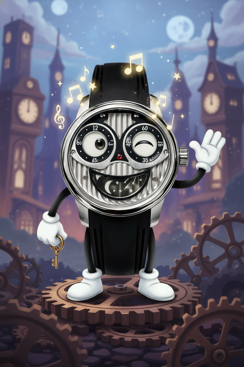 Luna Vision| Silver Joyful Dial Edition Watch