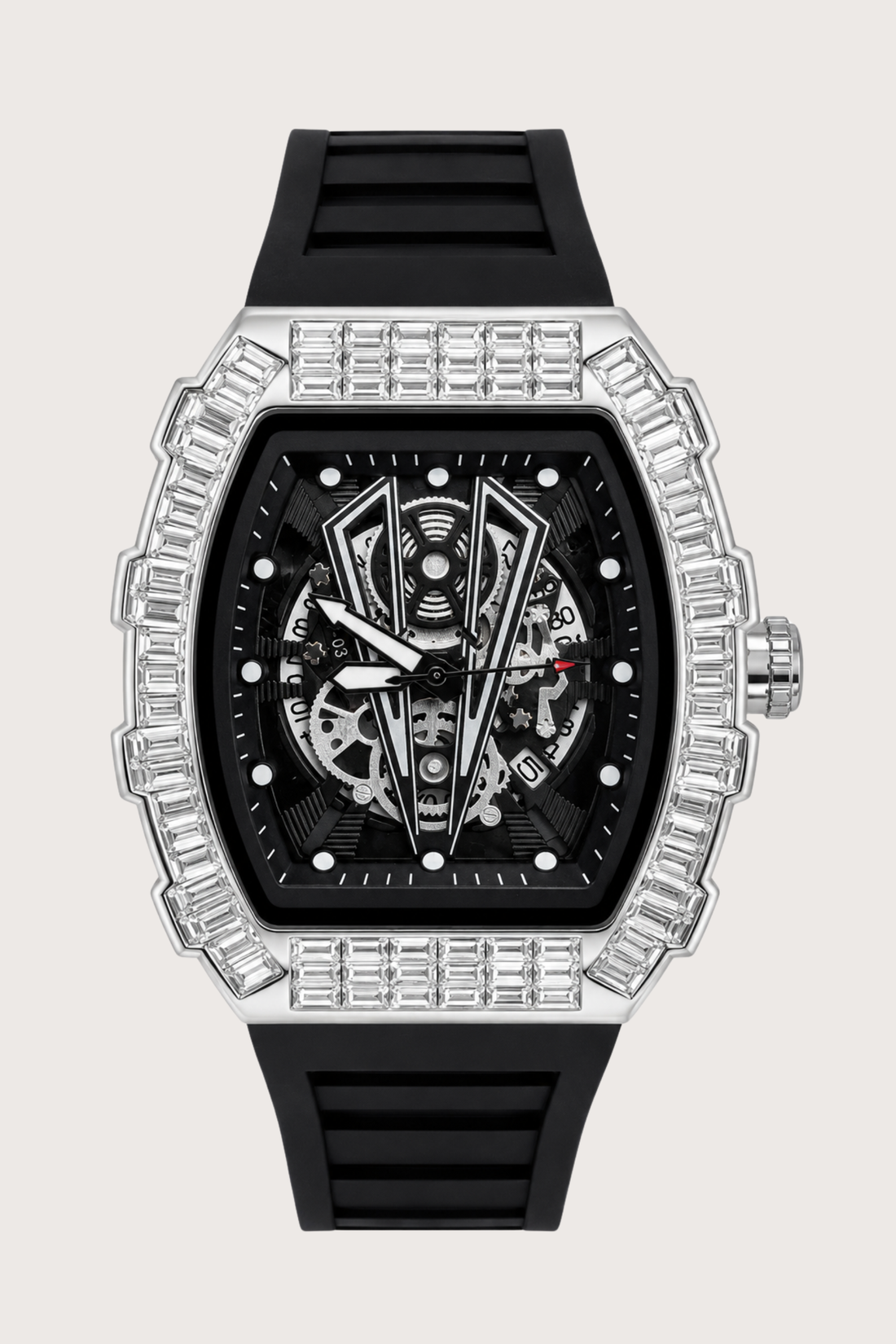 Luxury Diamond Fusion Black Elegance Sport Watch (45530687)