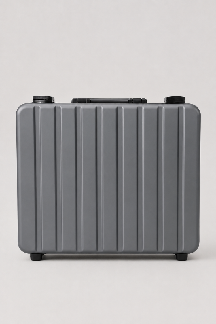 Luxury Metallic Silver Gray Watch Case – Premium - 24 PCS WATCH CASE