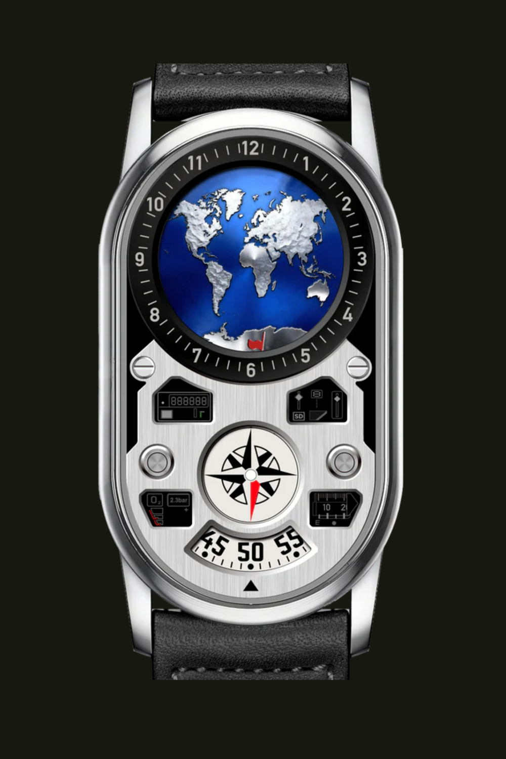 Luxury Moon Orbit Navigation Dashboard Limited Edition Watch