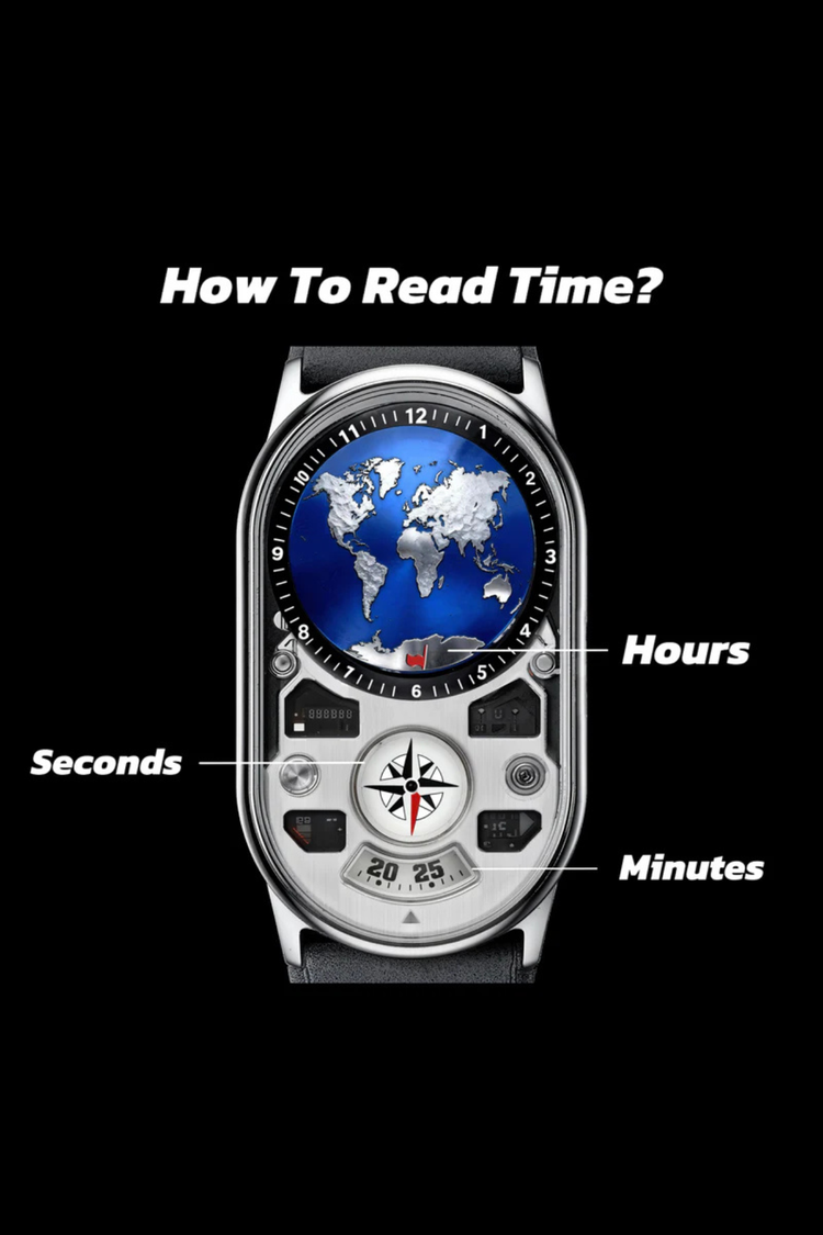 Luxury Moon Orbit Navigation Dashboard Limited Edition Watch