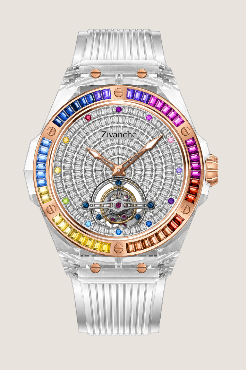 Luxury Sapphire Tourbillon Mechanical Edition Watch