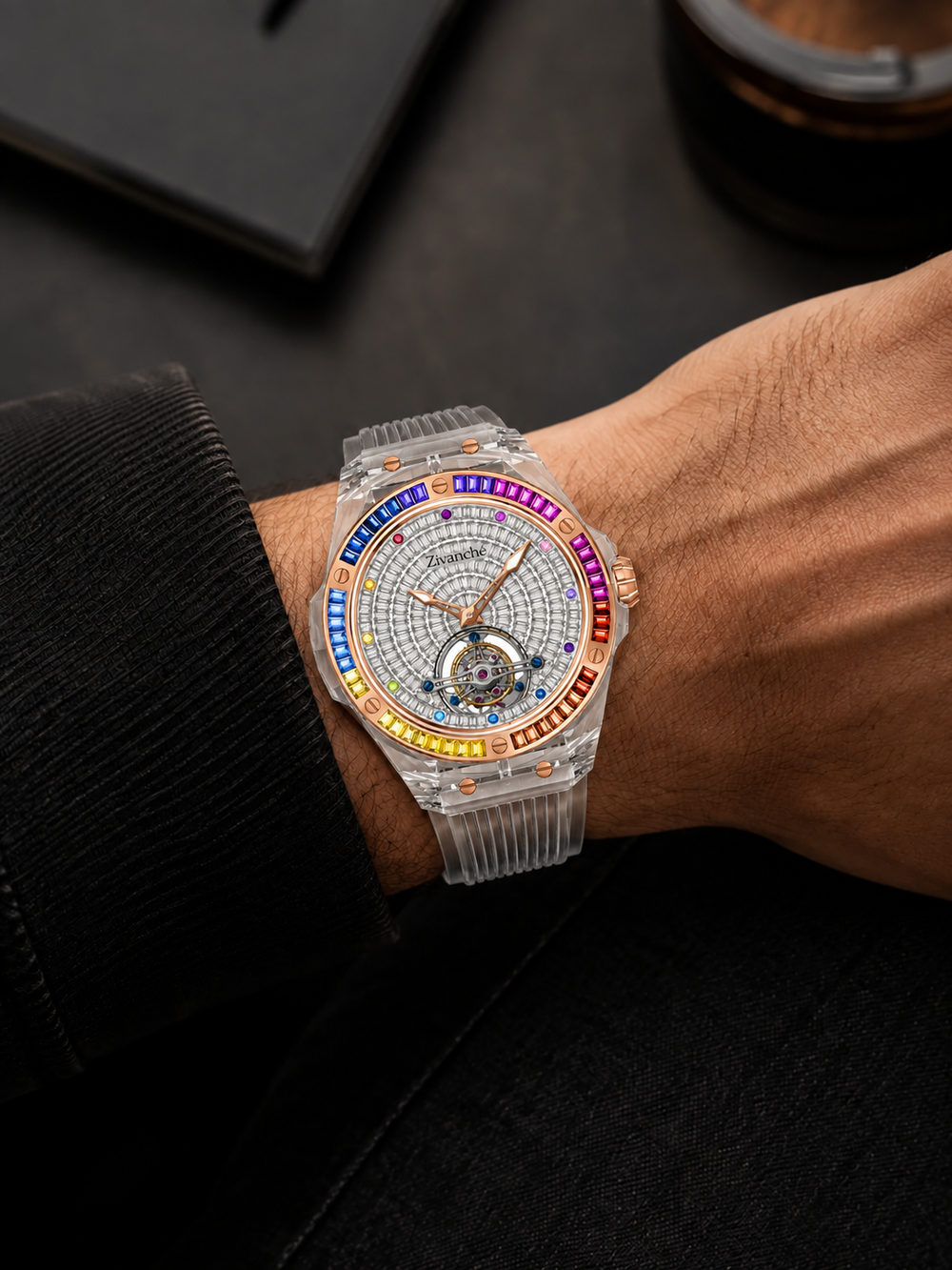 Luxury Sapphire Tourbillon Mechanical Edition Watch