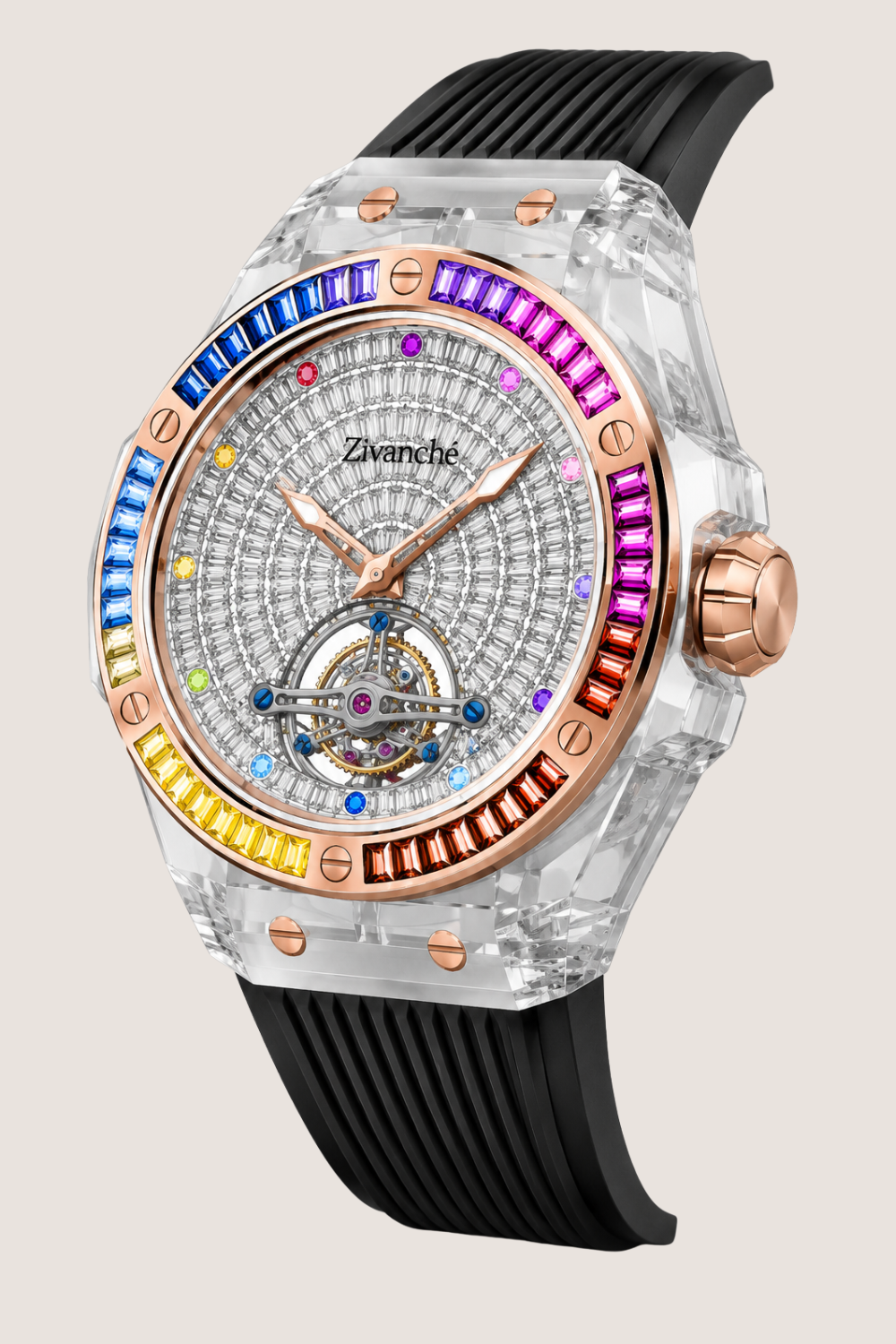 Luxury Sapphire Tourbillon Mechanical Edition Watch