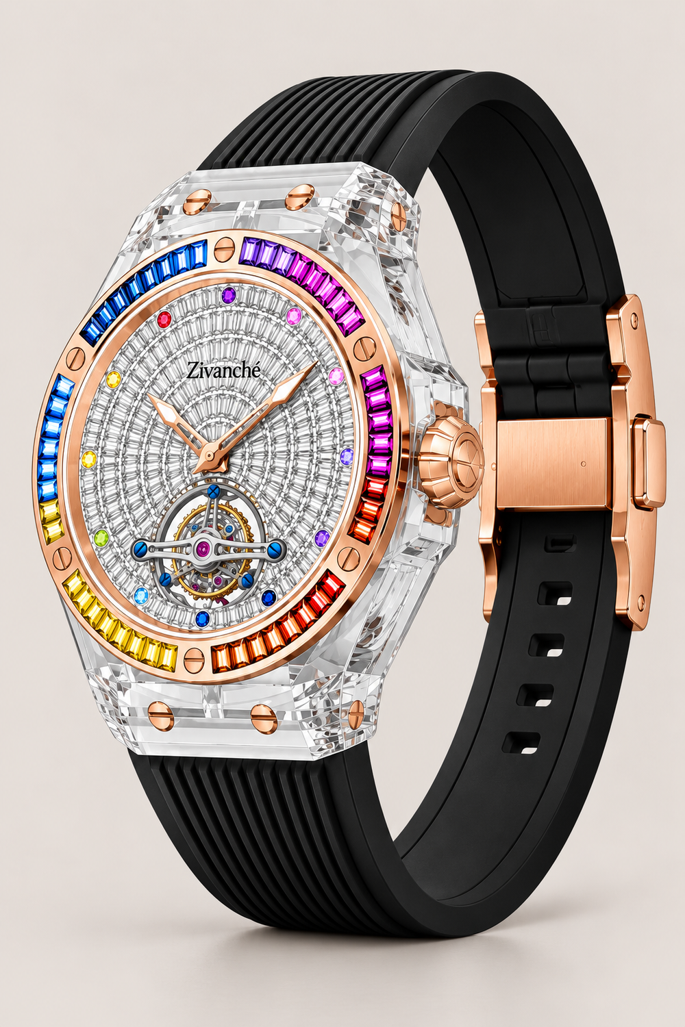Luxury Sapphire Tourbillon Mechanical Edition Watch