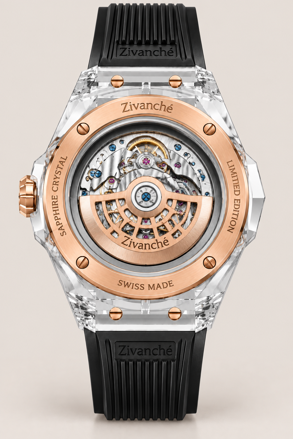Luxury Sapphire Tourbillon Mechanical Edition Watch