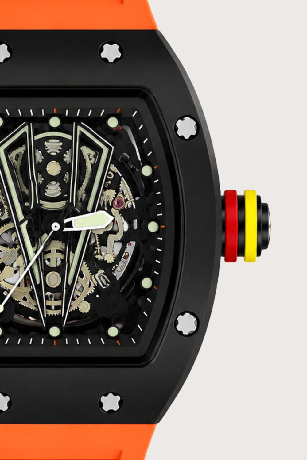 Luxury Sport Orange & Black Elegance Zivanche Edition Watch (44219711)