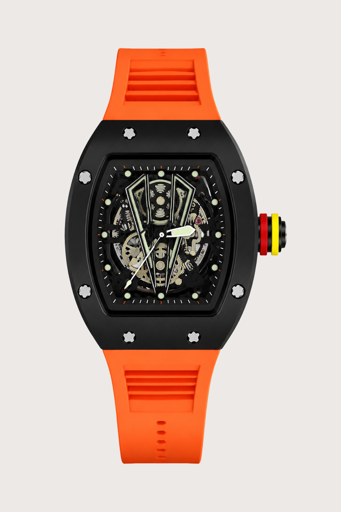 Luxury Sport Orange & Black Elegance Zivanche Edition Watch (44219711)