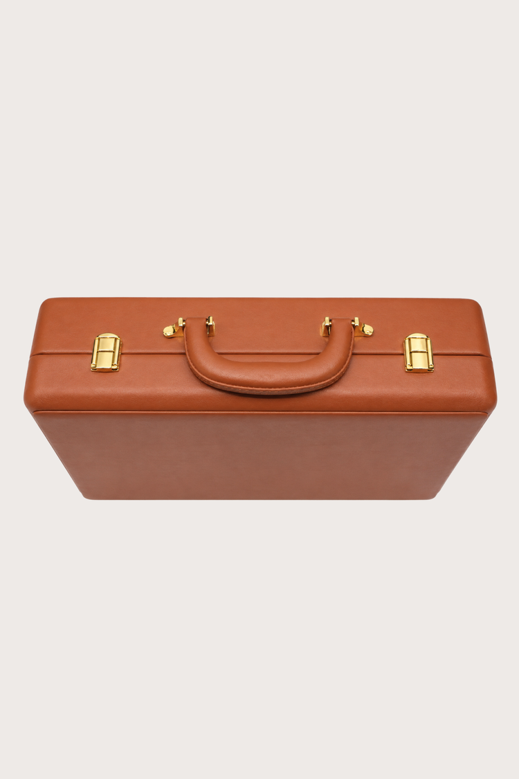 Luxury Timepiece Guardian Vault – 12 Slot Collector Brown Briefcase