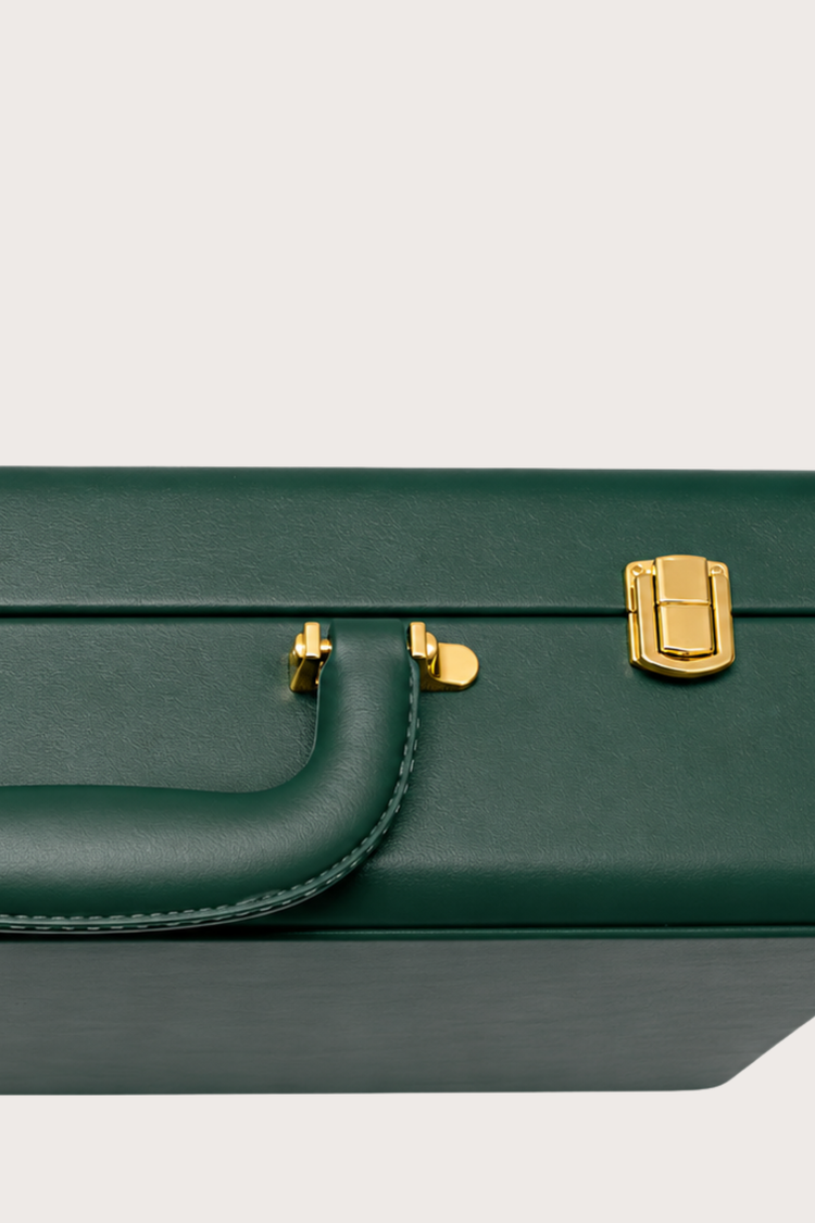 Luxury Timepiece Guardian Vault – 12 Slot Collector Green Briefcase