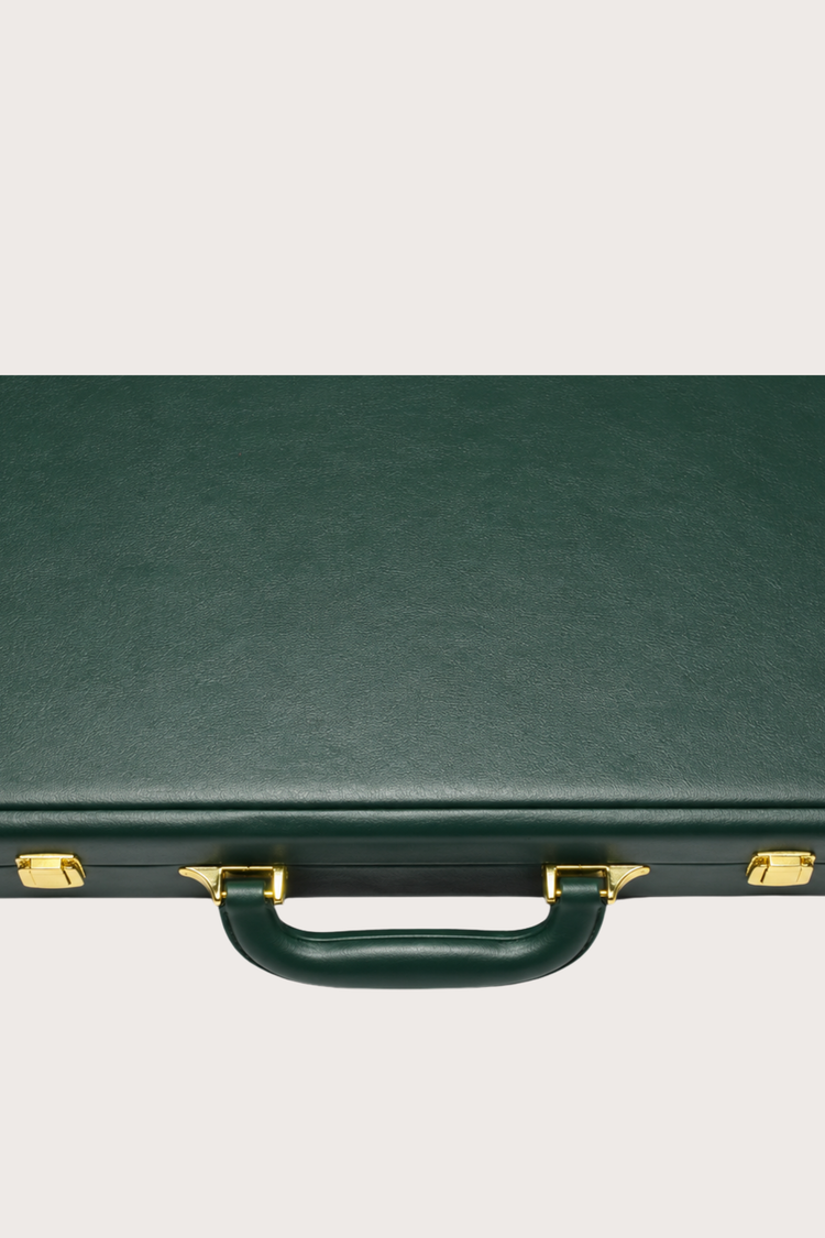 Luxury Timepiece Guardian Vault – 12 Slot Collector Green Briefcase