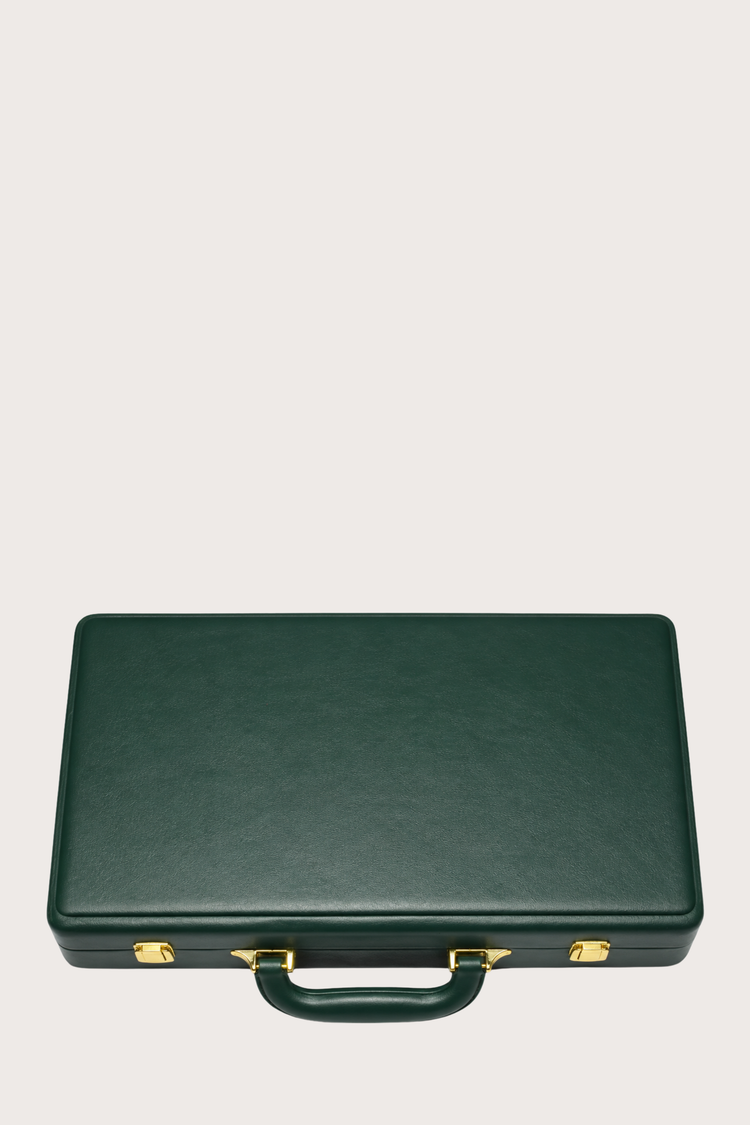 Luxury Timepiece Guardian Vault – 12 Slot Collector Green Briefcase