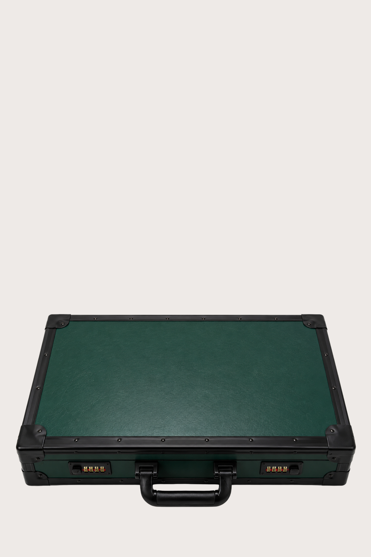 Luxury Watch Guardian Secure Travel – 24 Slot Storage Green Briefcase