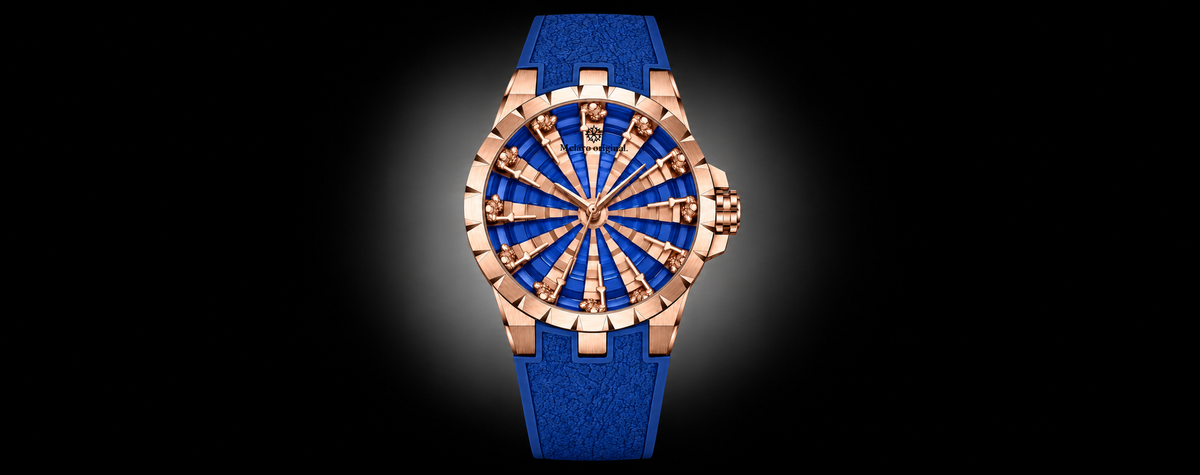 Twelve Knights | Blue Rose Gold Automatic Watch | A Mclaro Edition Watch (43014177)