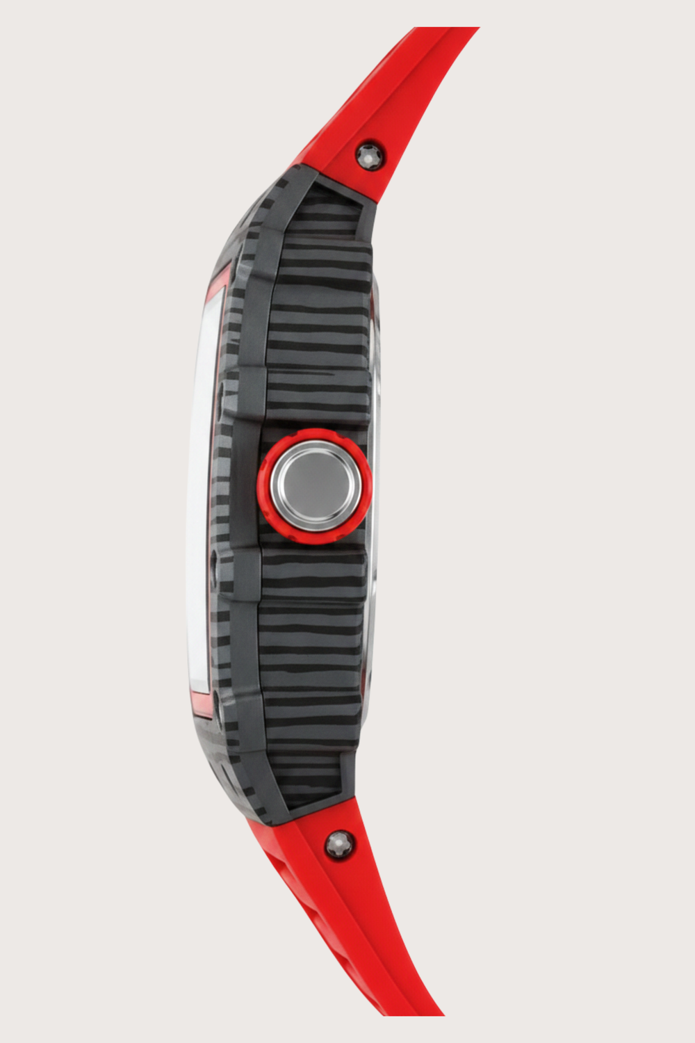 Men's Chronograph – Tonneau Edition Red & Black Quartz Luxury Watch (43413944)