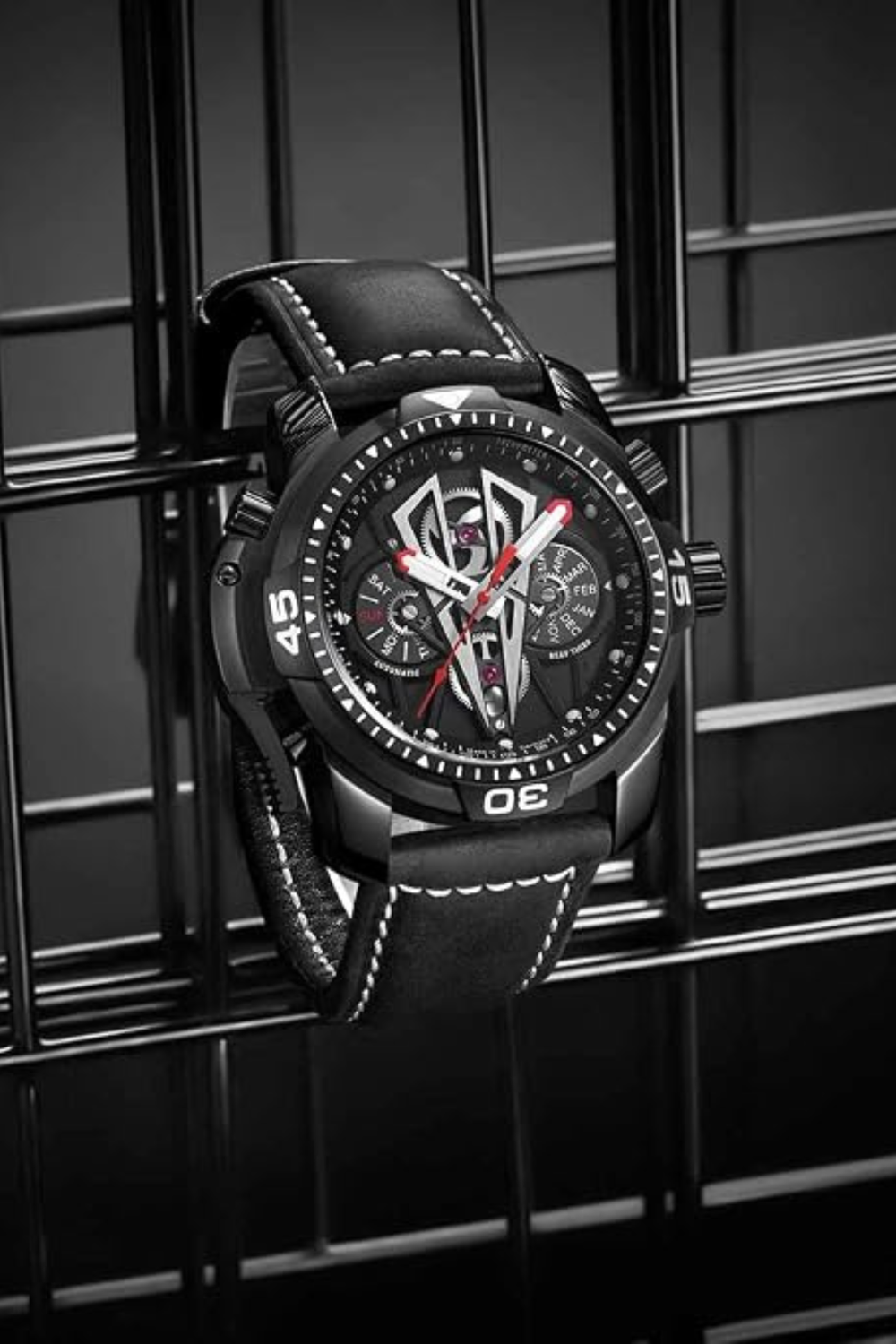 Men's Sport Black Dial Automatic Watch | Reef Tiger Edition
