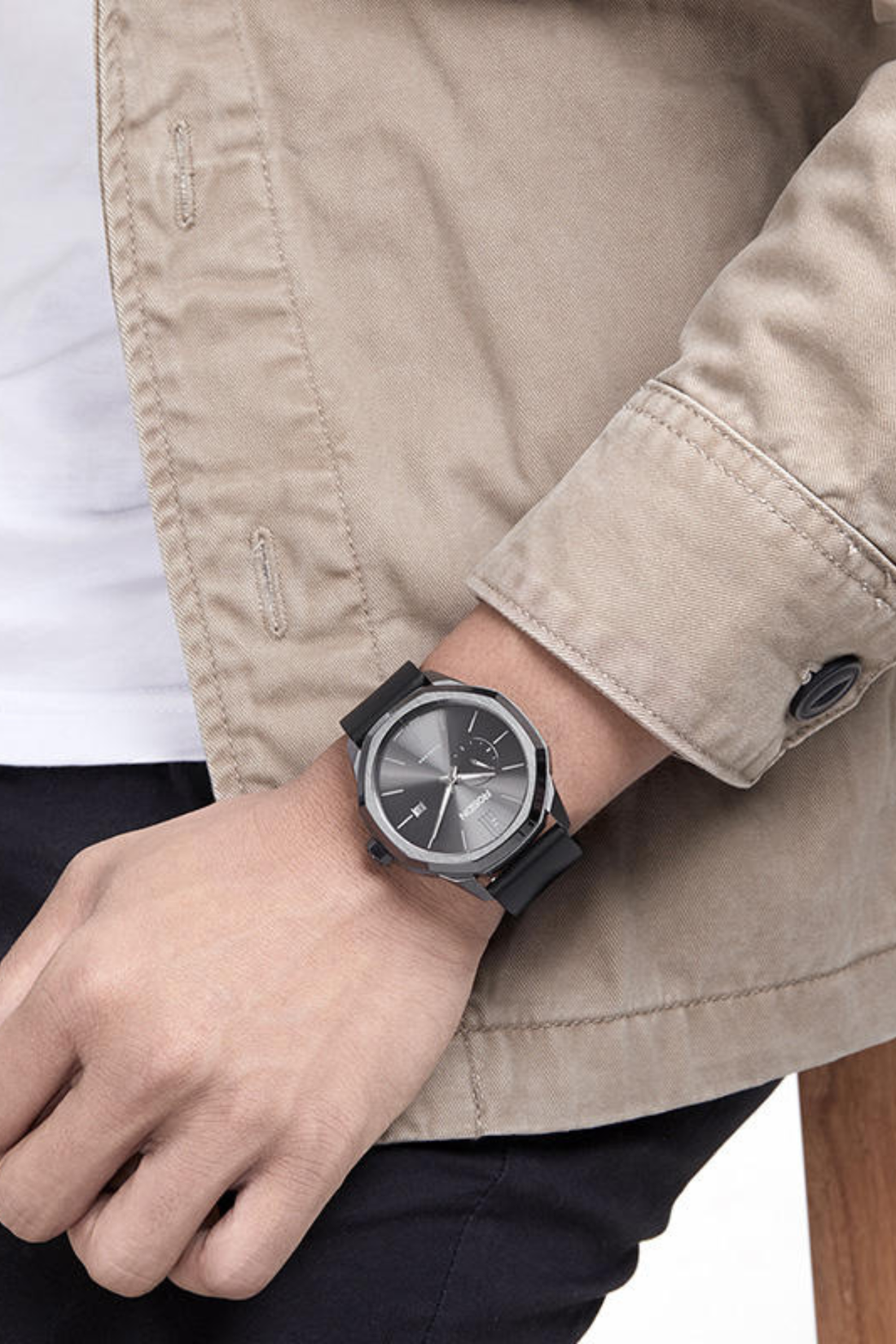 Fearless Meridian Blue Automatic Watch - Grey