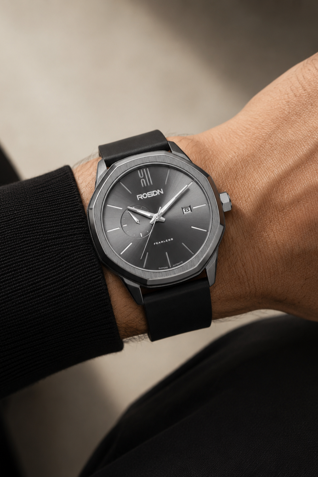 Fearless Meridian Grey Automatic Watch - Grey