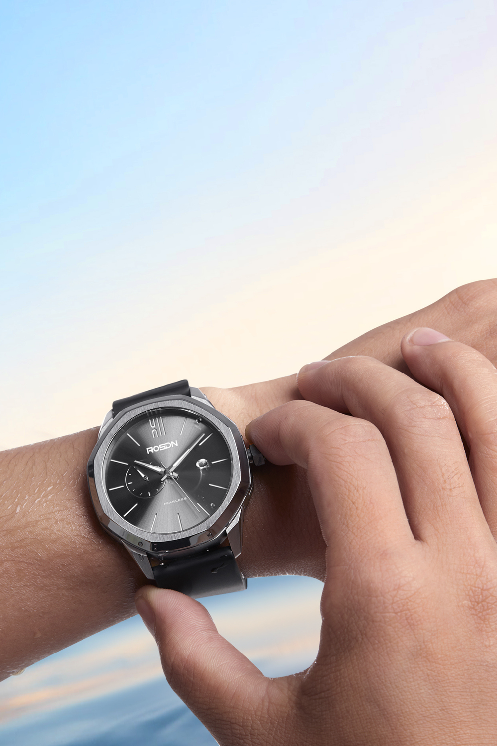 Fearless Meridian Blue Automatic Watch