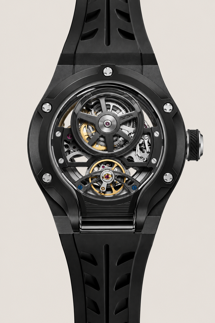Midnight Floating Dial Luxury Mechanical Watch
