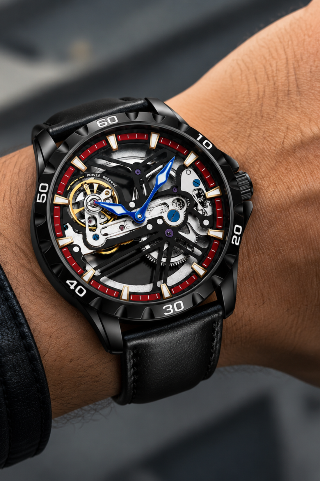 Moto Engine Luxury Black Edition Watch