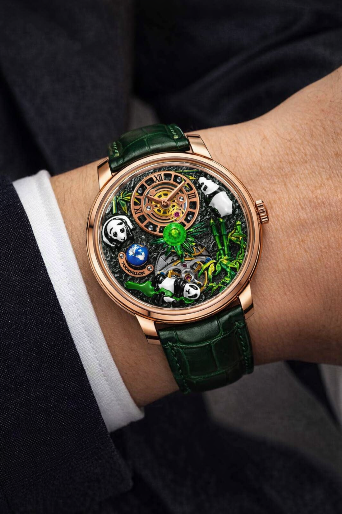 PandaVerse Nature-Inspired Rosegold Watch (41458368)