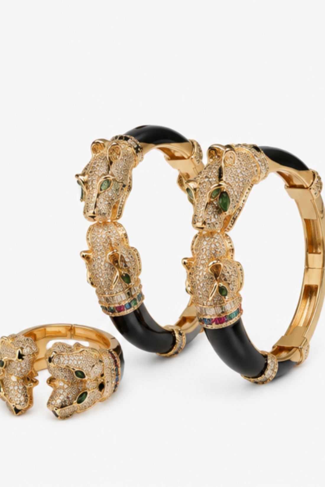Panther Majesty Gemstone Bracelet & Ring Set