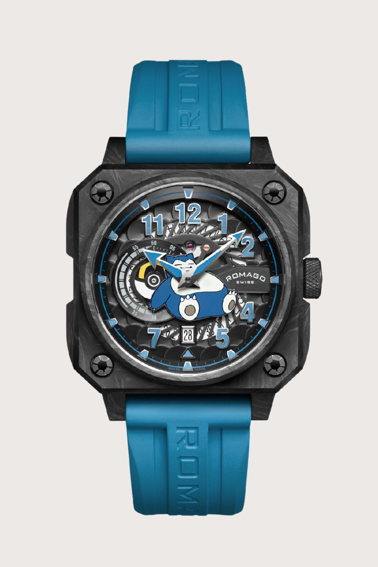 Pokémon Snorlax Romago Edition Blue Automatic Watch