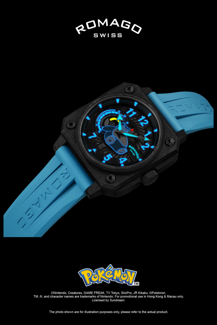 Pokémon Snorlax Romago Edition Blue Automatic Watch