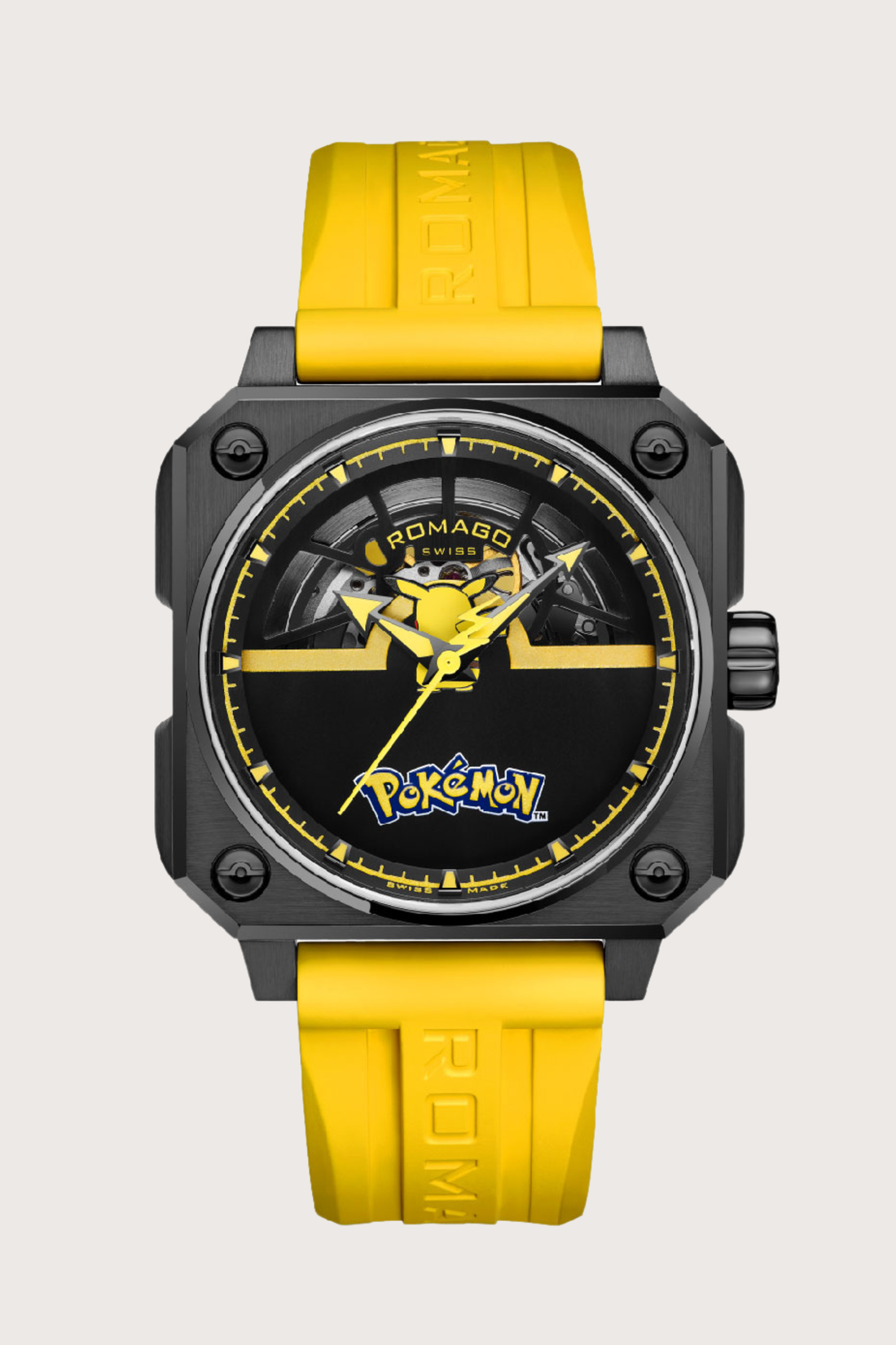 Pokémon Snorlax Romago Edition Yellow Automatic Watch