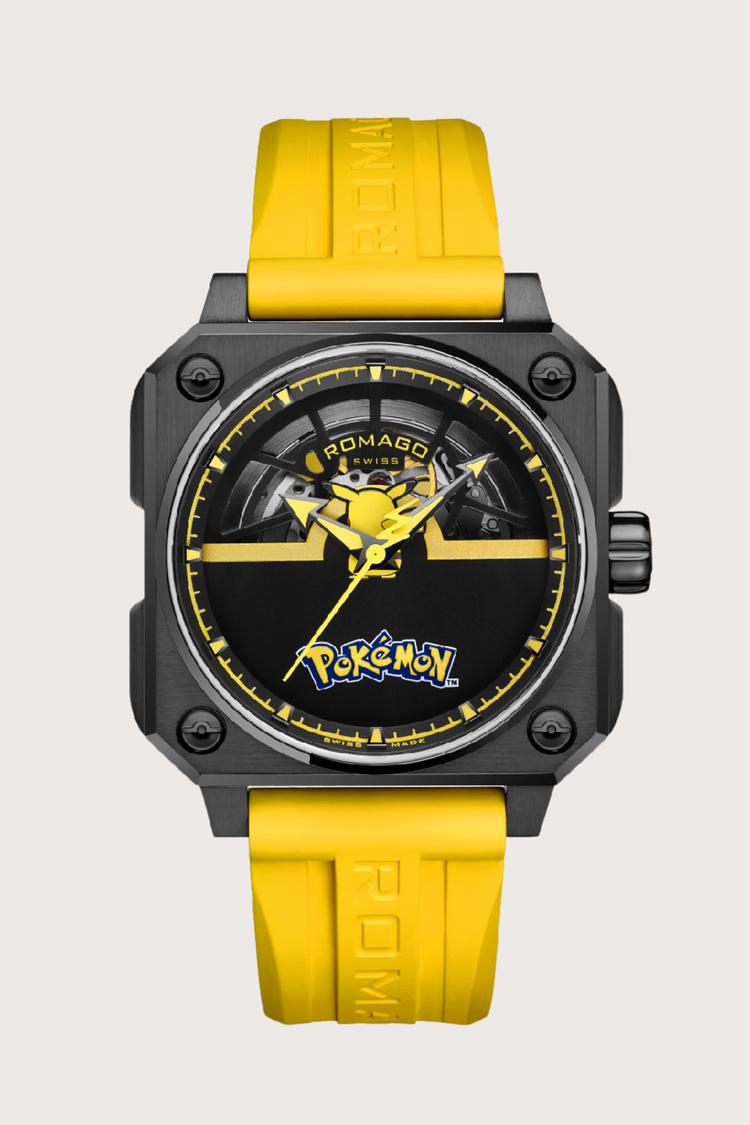 Pokémon Snorlax Romago Edition Yellow Automatic Watch