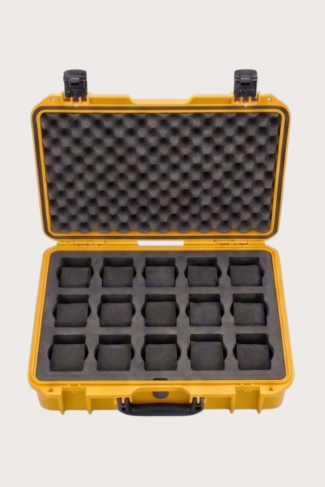Premium 15-Slot Hard Protective Yellow Watch Case | Zivance Edition - Yellow