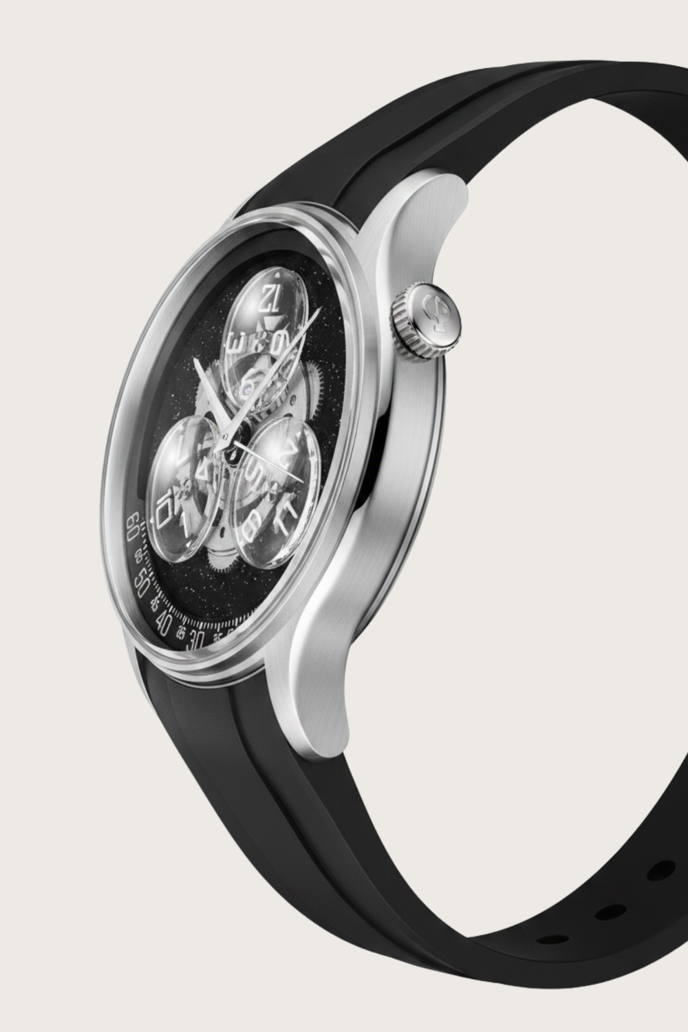 Quantum Sphere Black Cosmic Dial Watch