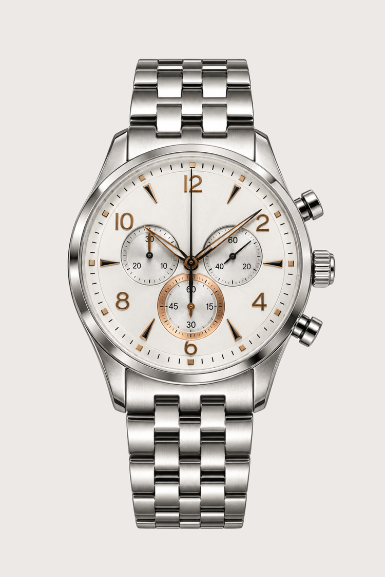 ROMAGO Imperium Blanc Chronograph Automatic Mechanical Watch | Swiss