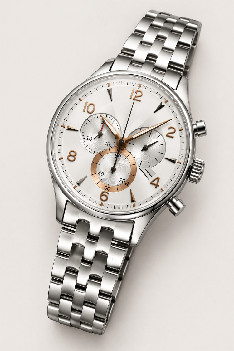 ROMAGO Imperium Blanc Chronograph Automatic Mechanical Watch | Swiss