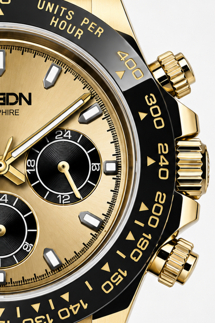 ROSDN Apex Gold Chronograph Watch