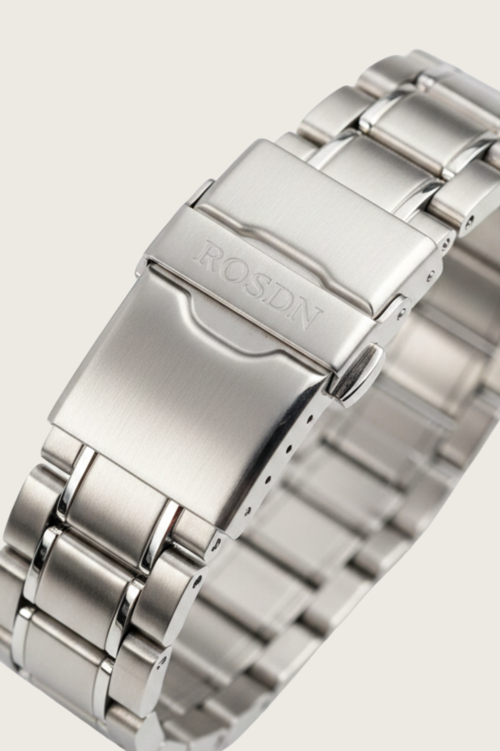 ROSDN Apex Silver Black Chronograph Watch