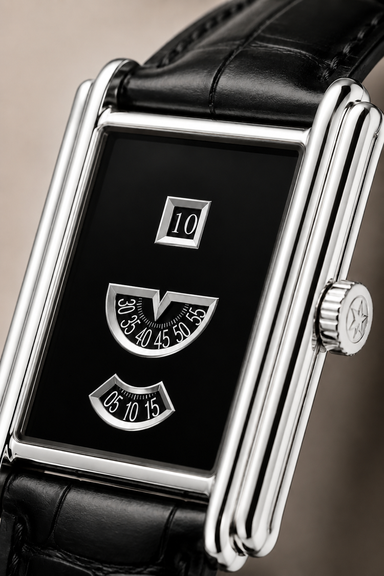 Retro Golden Sapphire Dial Time Gallery - Limited Edition Watch