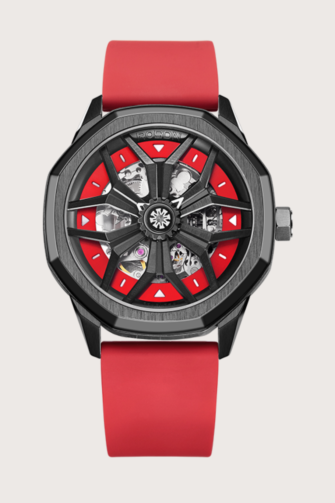 Rim Craft Luxury Red Automatic Watch