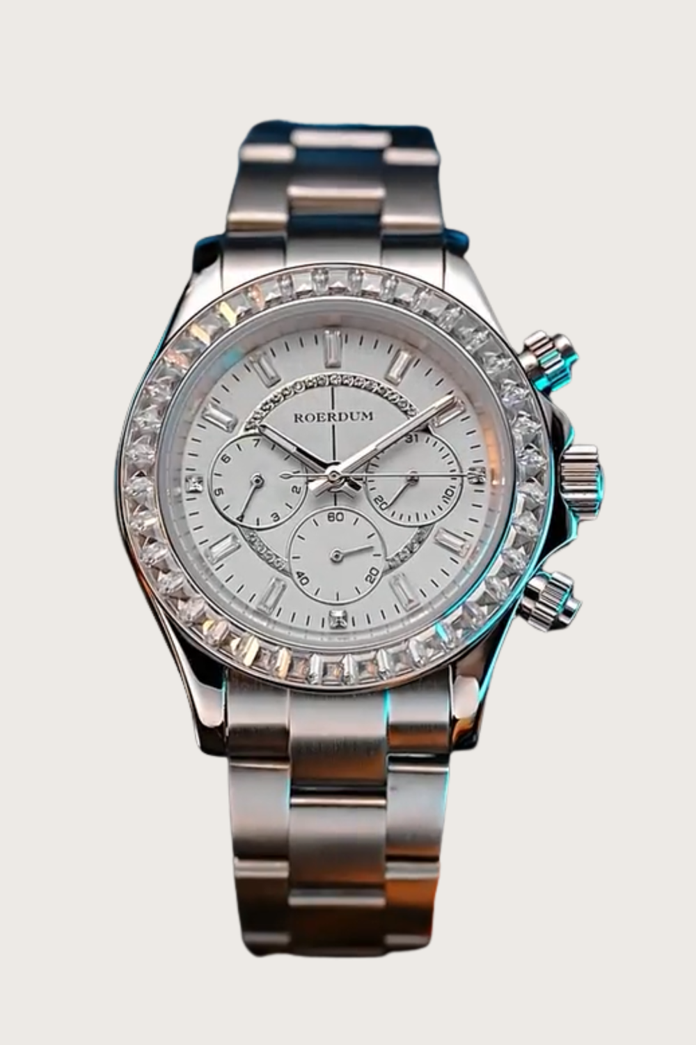 Roerdum Crystal Edge Chronograph Steel Watch (44219721)