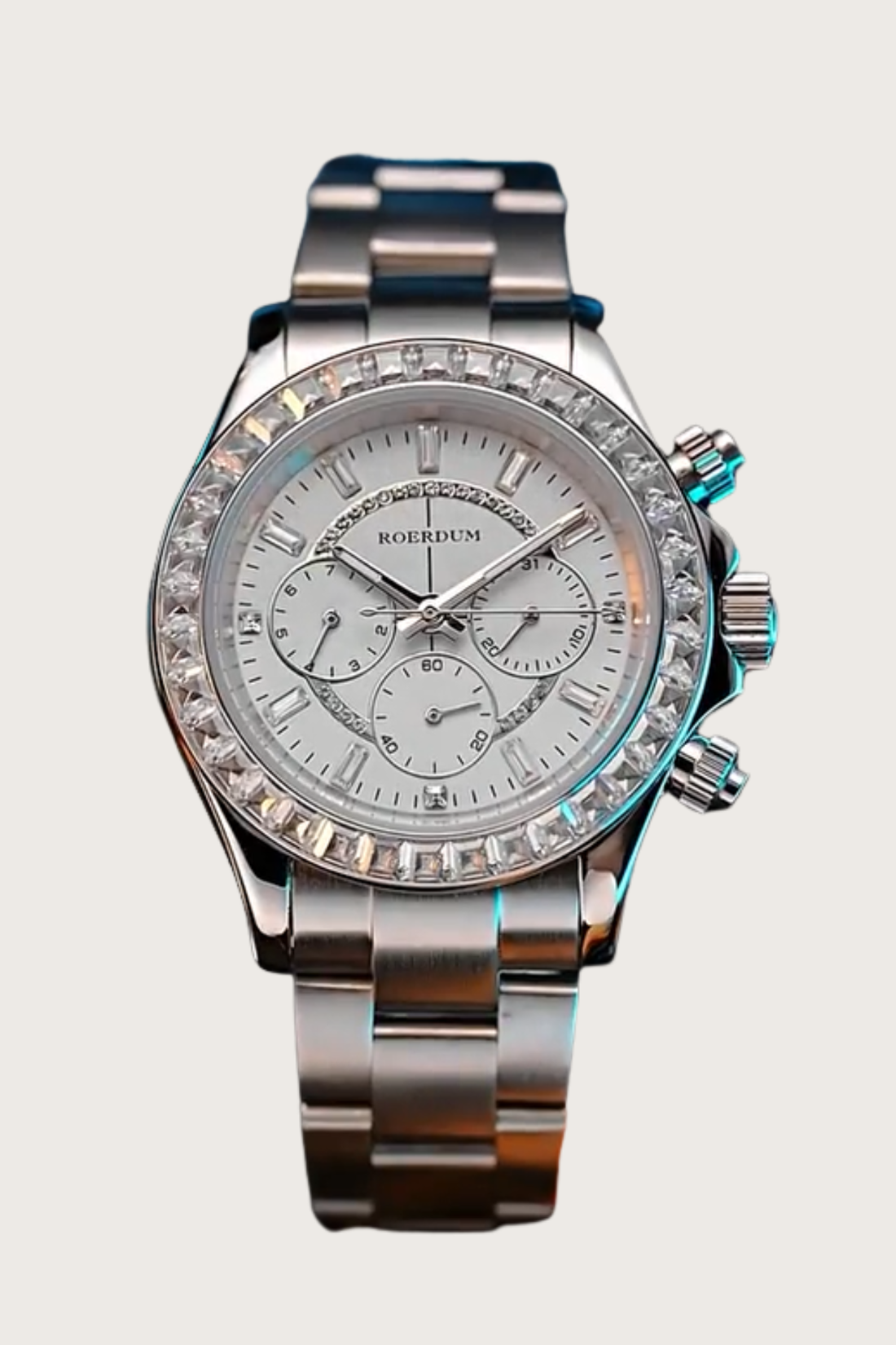 Roerdum Crystal Edge Chronograph Steel Watch (44219721)