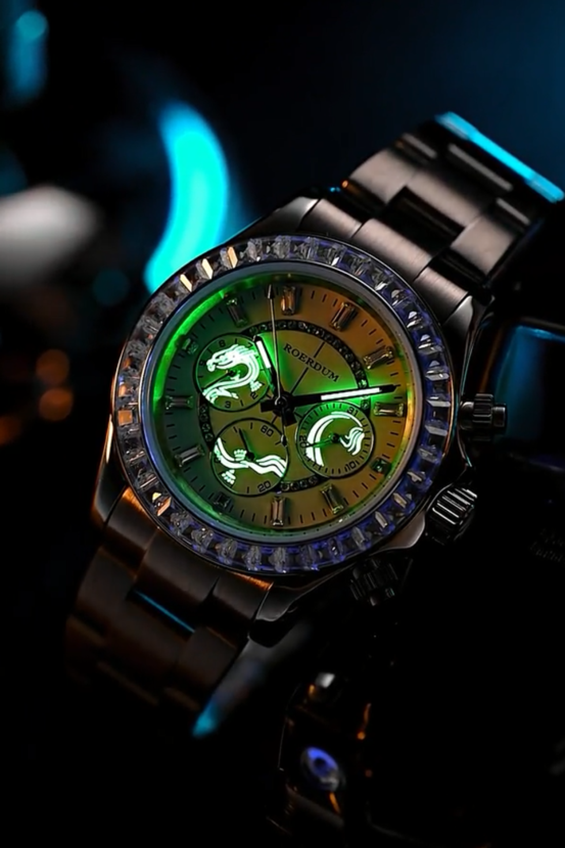 Roerdum Crystal Edge Chronograph Steel Watch (44219721)
