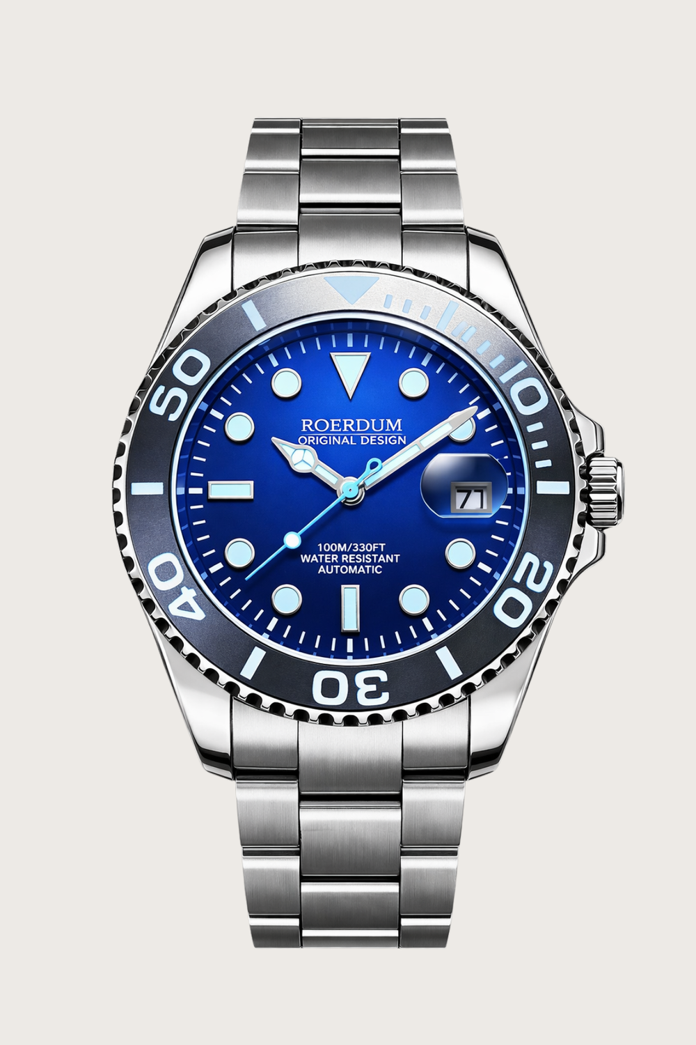 Roerdum Ocean Master Blue Automatic Diver Watch